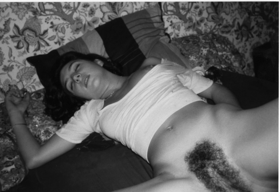 Sleeping hairy women