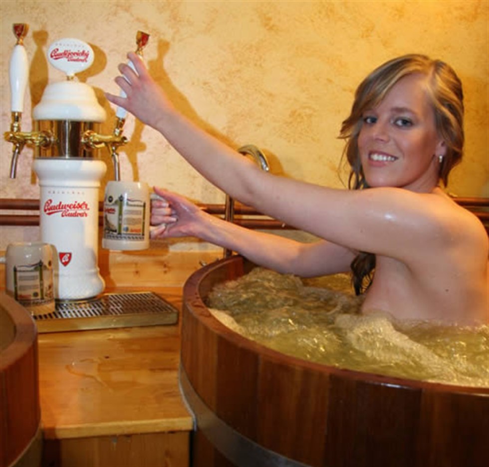 Czech beer baths