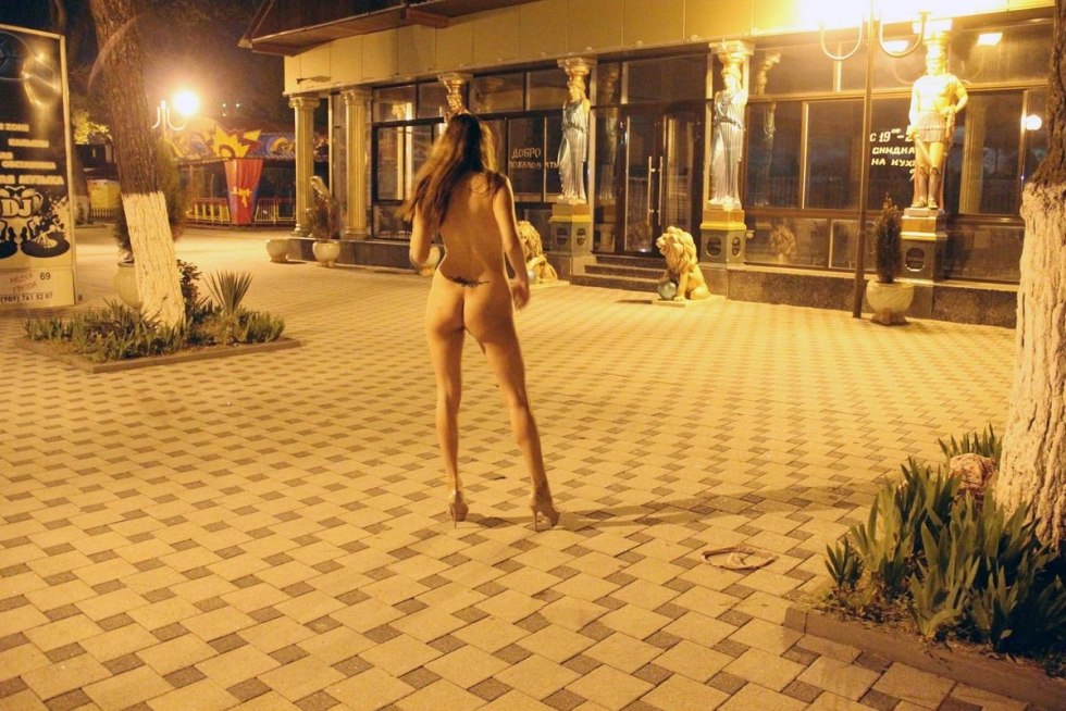Walking naked on a hotel