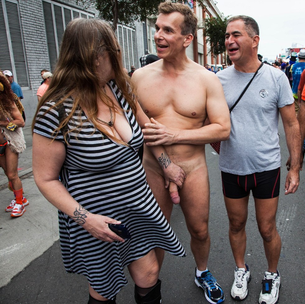 Naked men dressed women