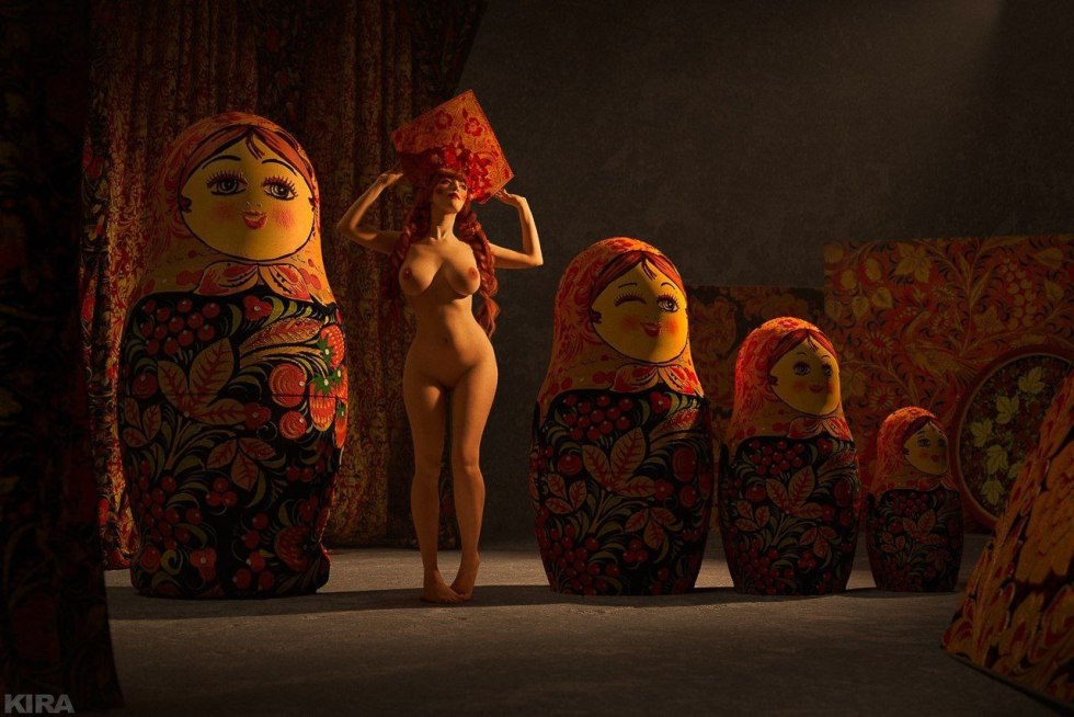 Naked nesting dolls naked