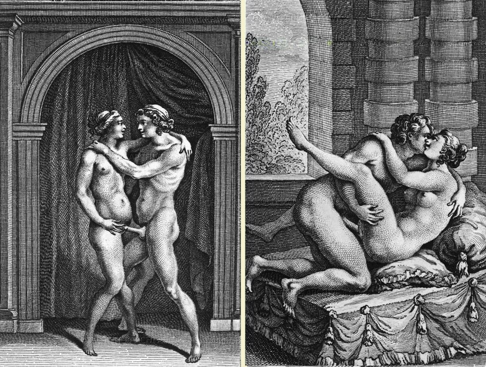 Modern erotic engraving