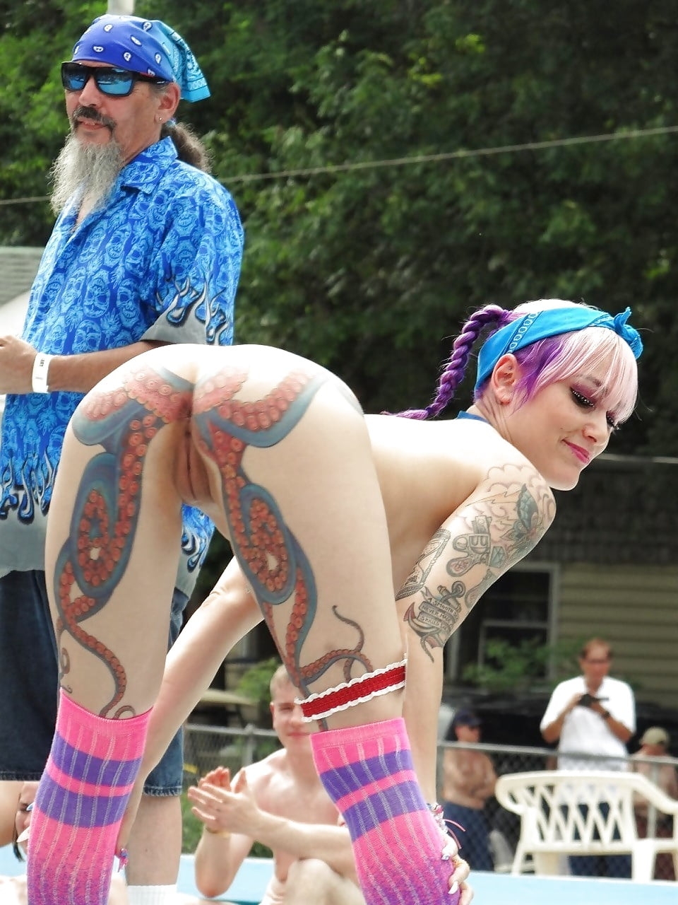 Octopus tattoo on anus