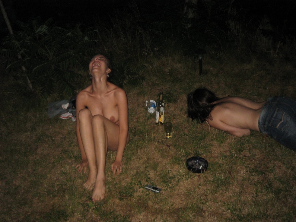 Naked women drunk thin