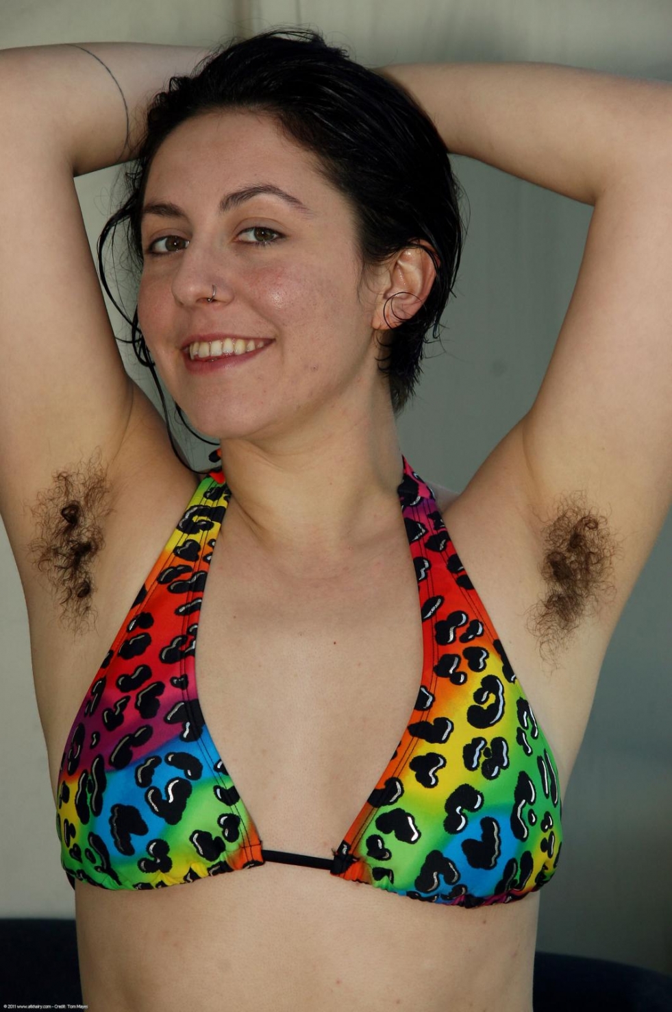 Women with shaggy armpits