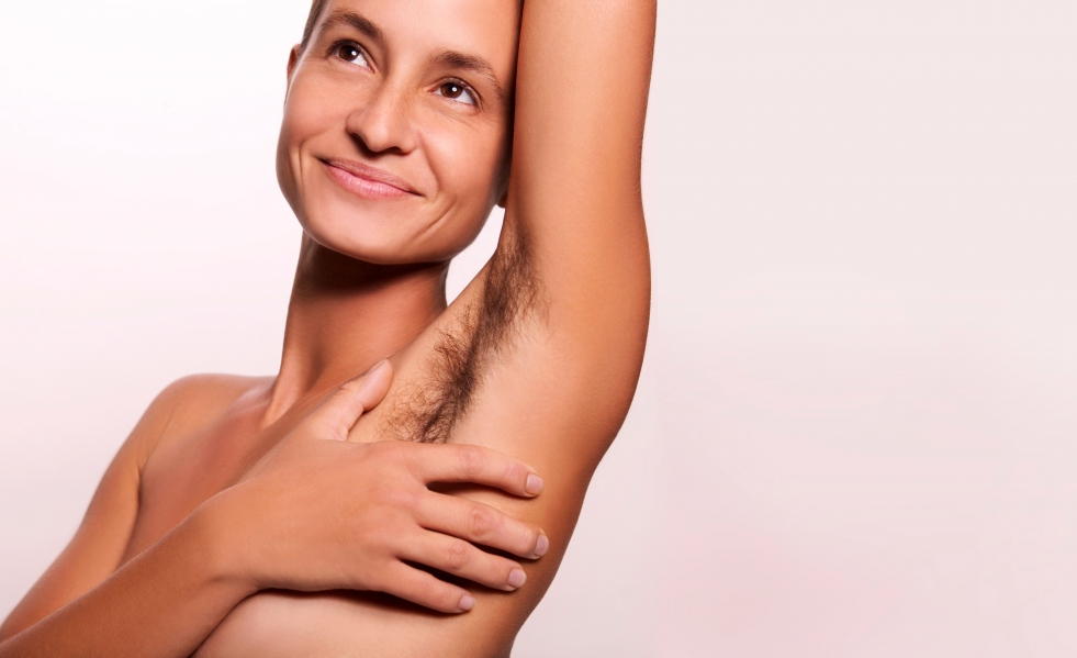 Shaved female armpits