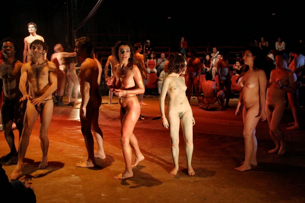 Naked view in the theater