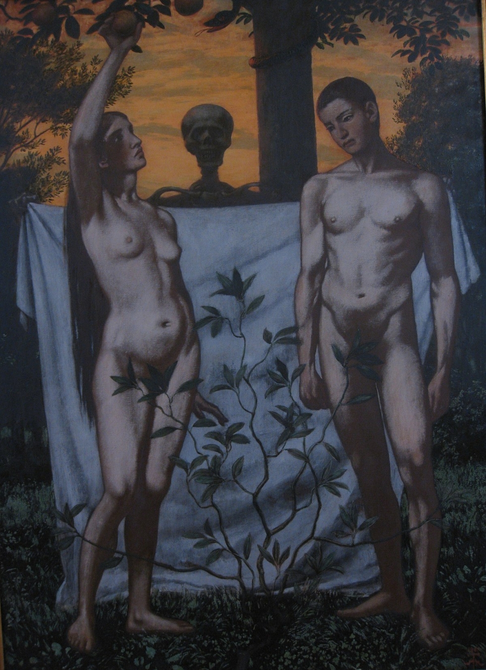 Picture of naked Adam and Eve