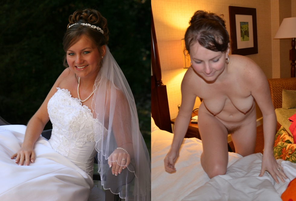 Hairy without panties bride