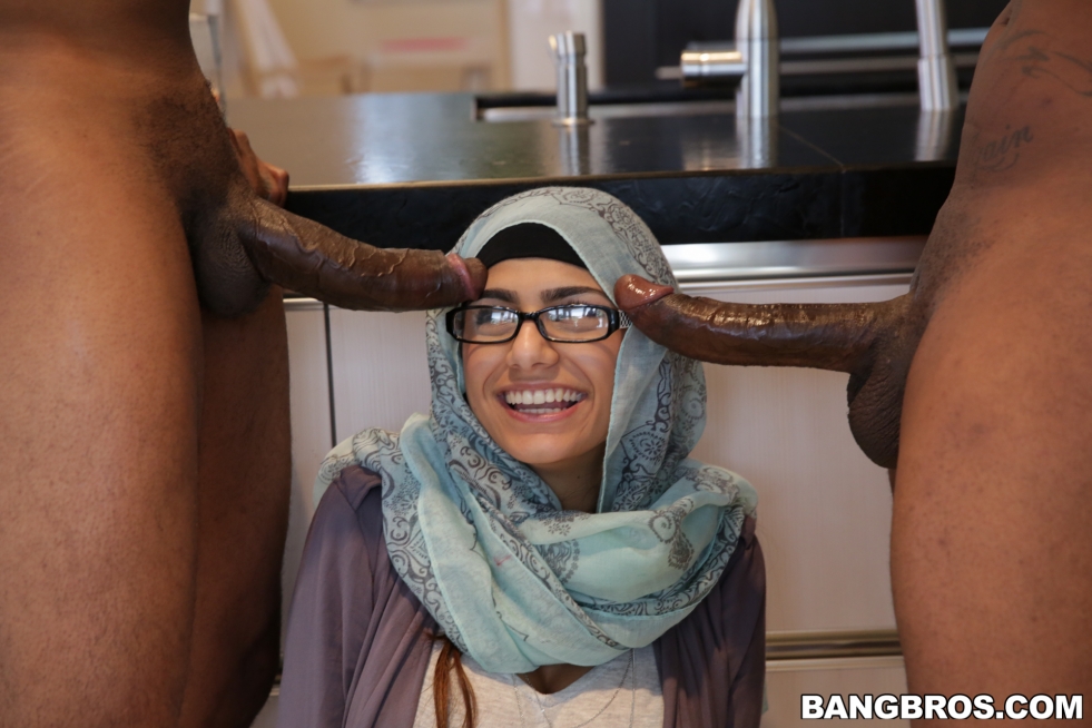 Mia Khalifa and a huge dick