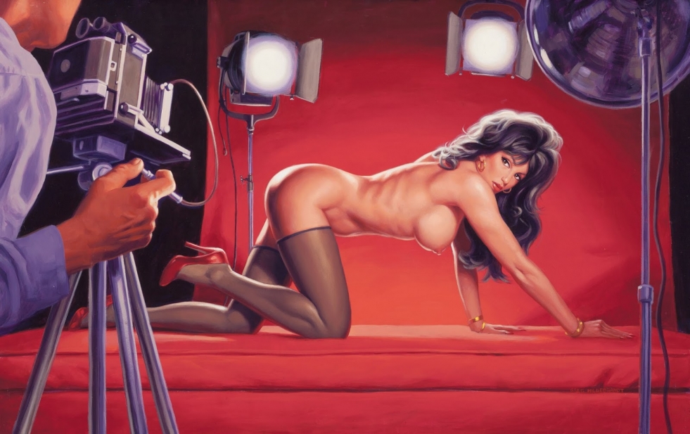 Naked girls in Pin-up style