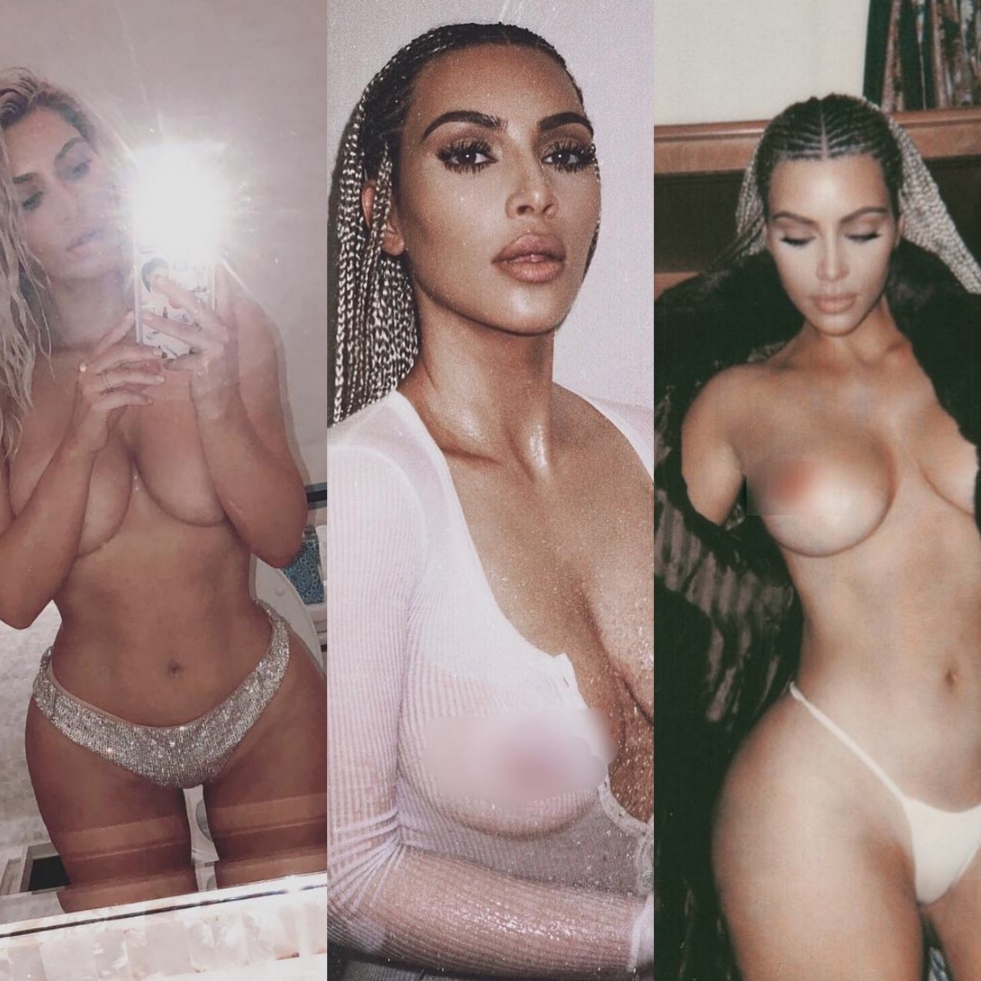 Naked Kim Kardashian Drain
