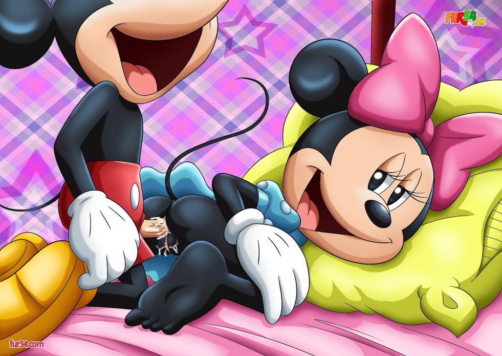Naked Mickey and Minnie Mouse
