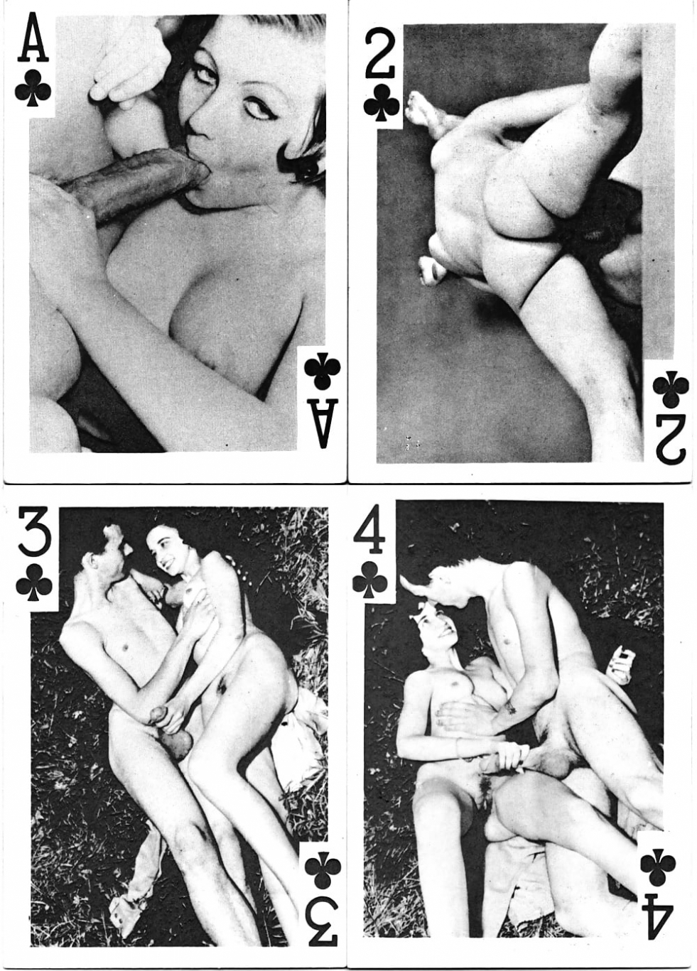 Vintage playing cards porn