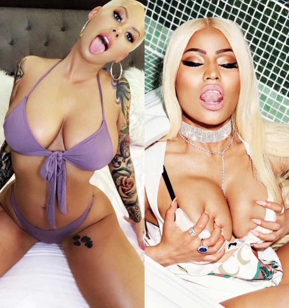 Niki Minaja Naked breasts