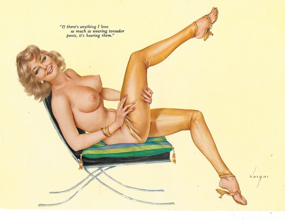Naked girls in the style of pin-up