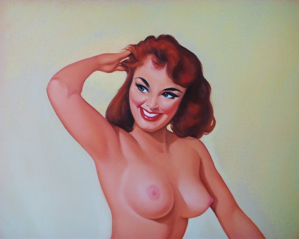 Naked girls in the style of pin up