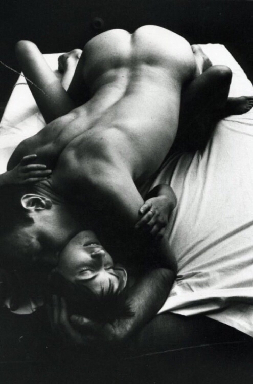 Passionate love in bed