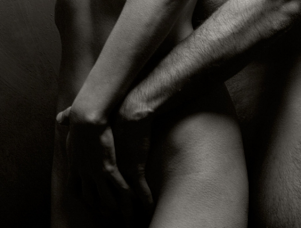 Erotica, girl on the hands of a guy