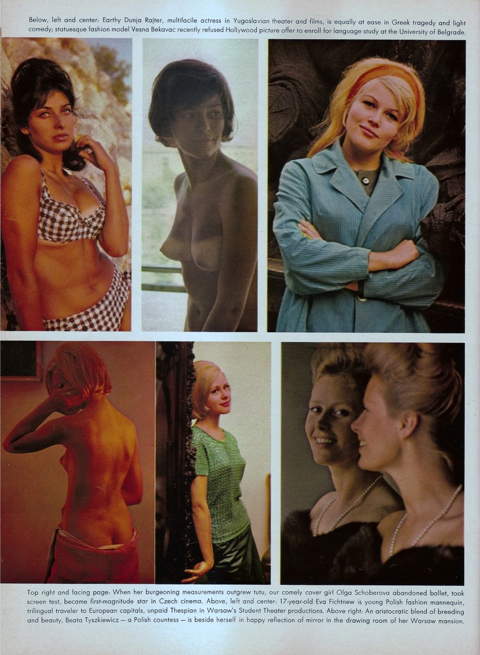 Naked breast of Soviet women