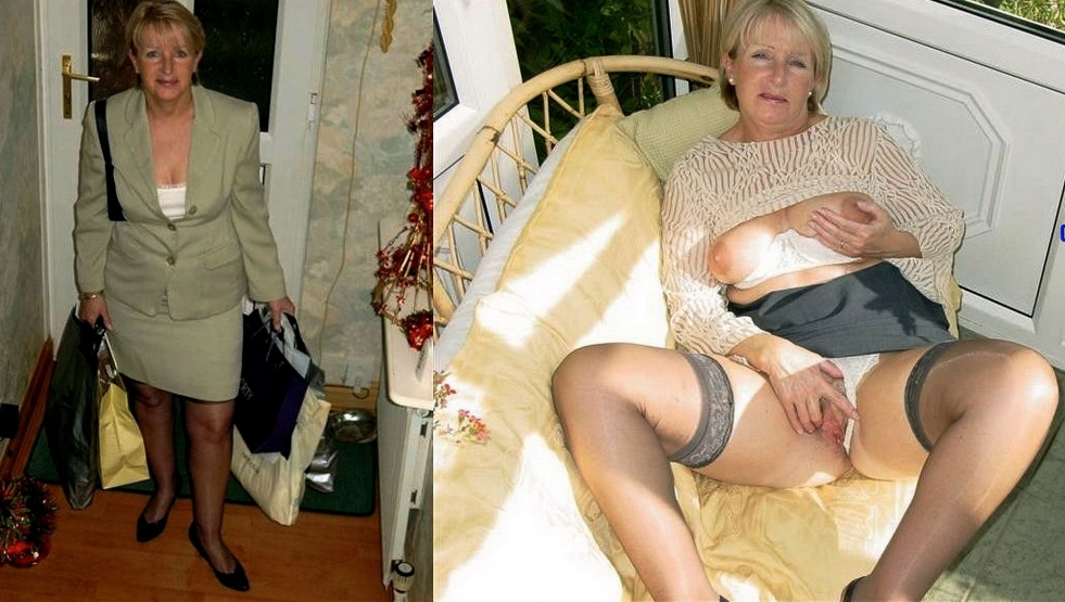 Old and older women undress