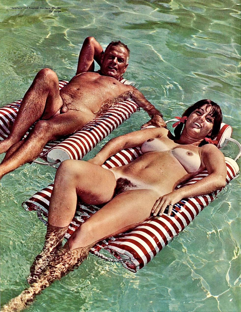 Swingers on the beach naked retro