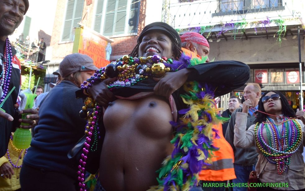 Festival in New Orleans naked