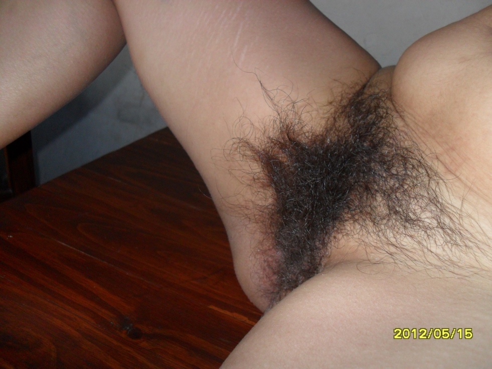 Very hairy female pubis
