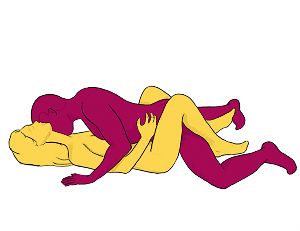 Erotic pose of cartoon