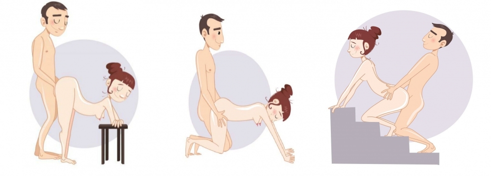 Missionary erotic pose