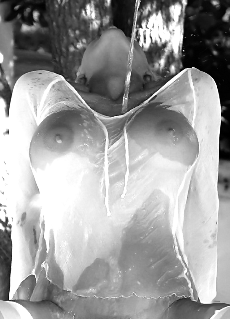 Dress in a mesh on a naked body