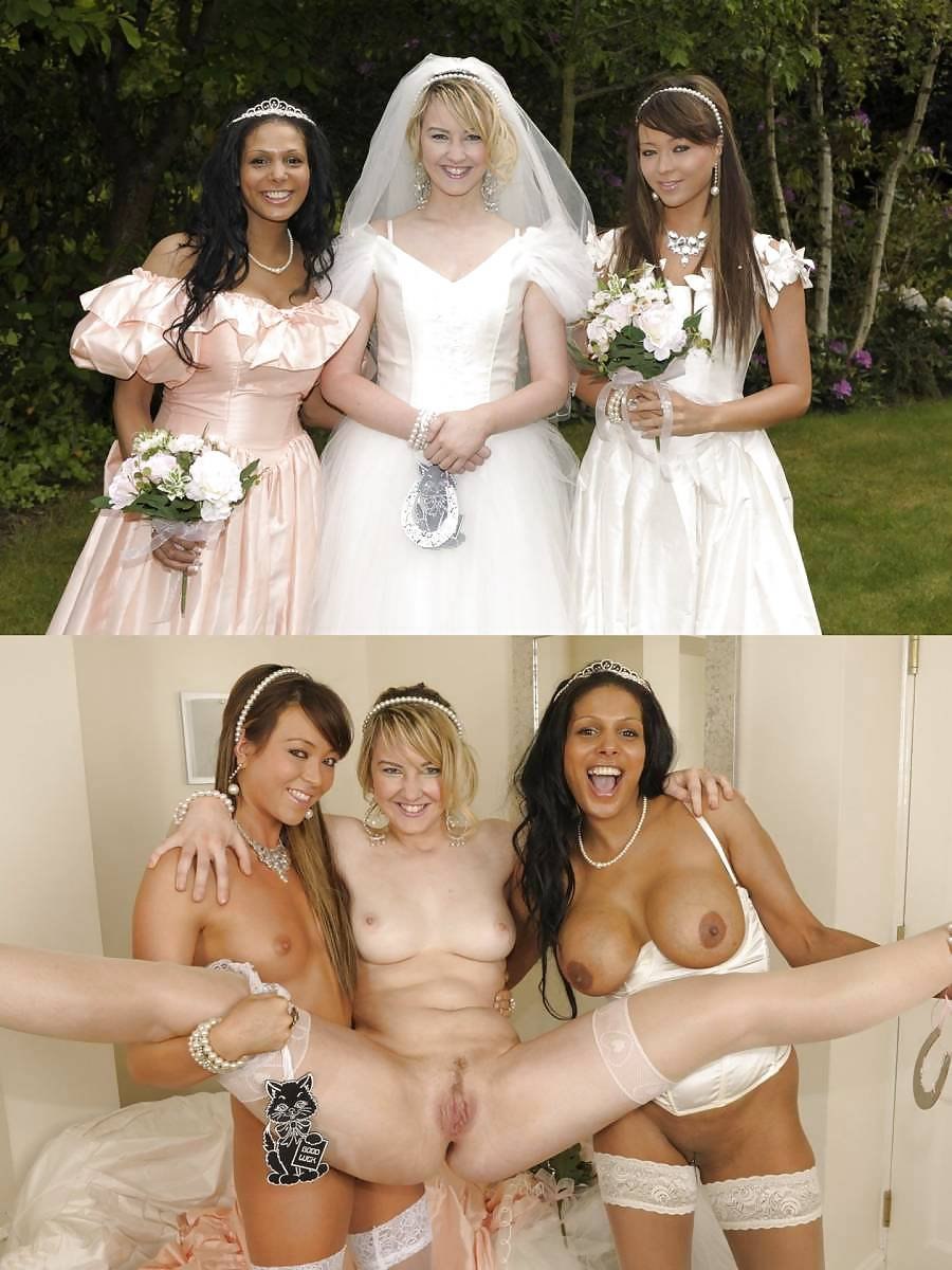 Naked women after the wedding