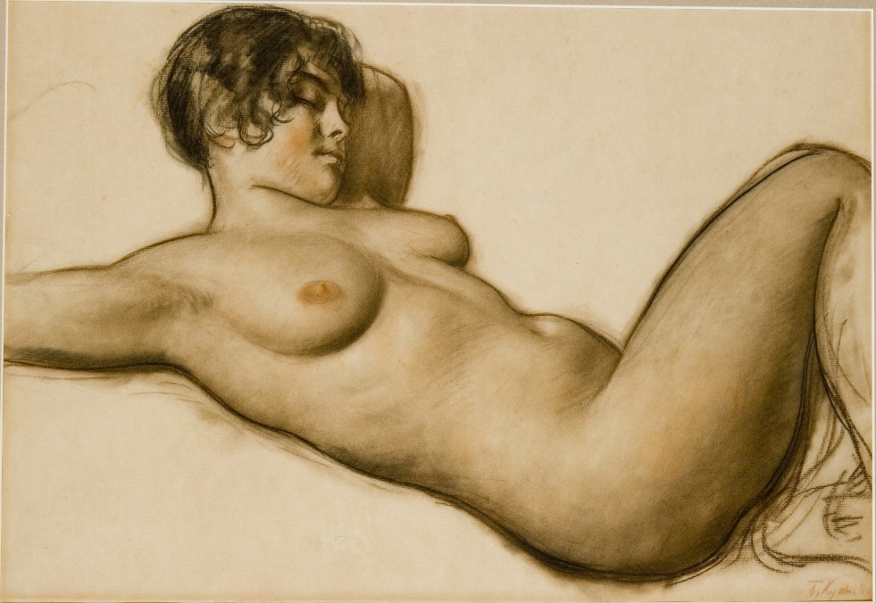 Boris Mikhailovich Kustodiev Lying Soft