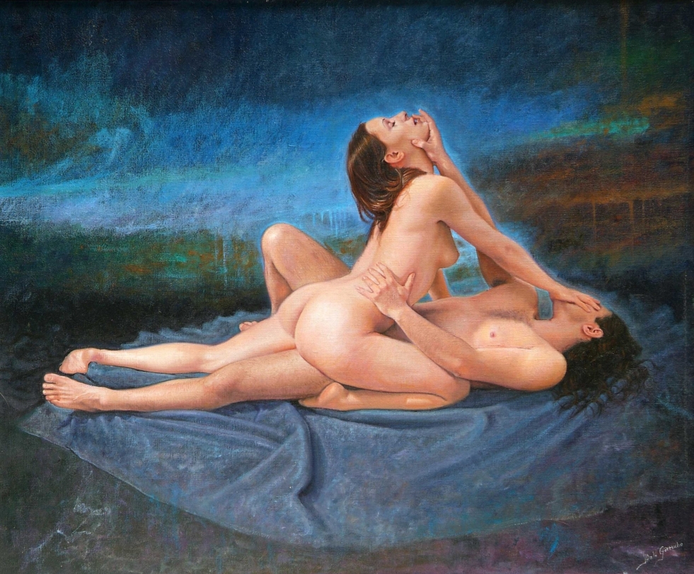 Painting Nude 18th century in Europe