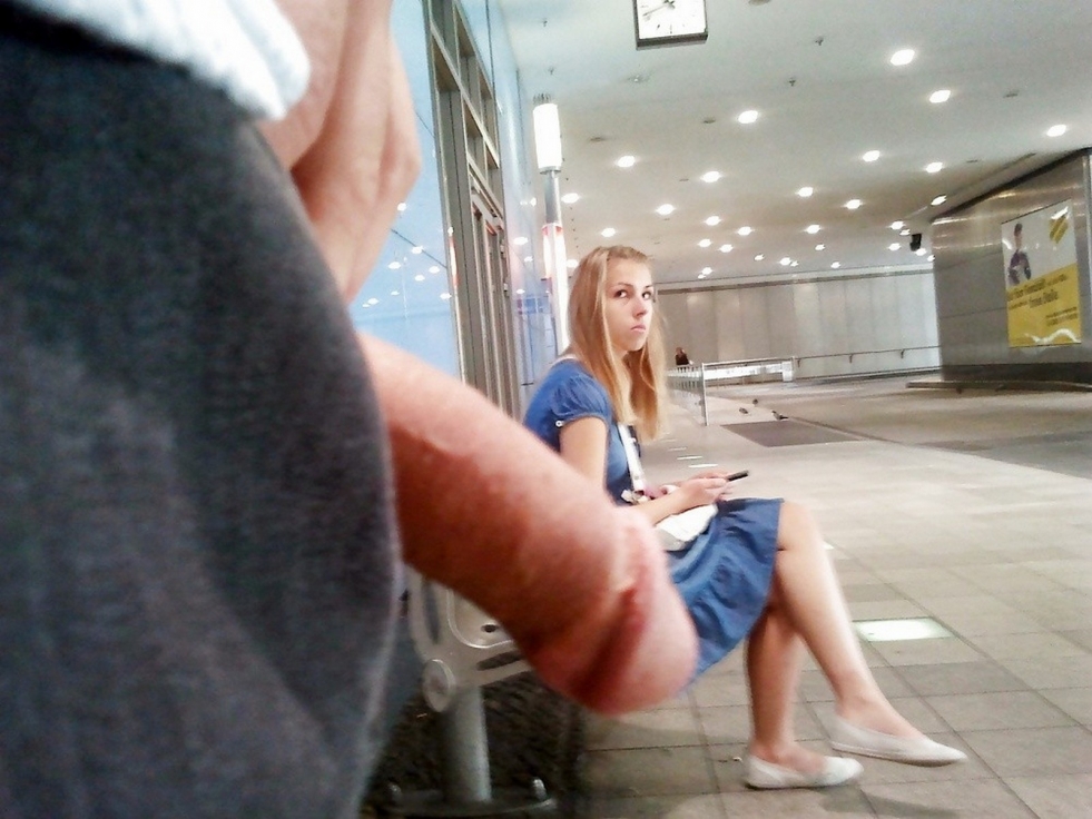 Masturbation in a public place
