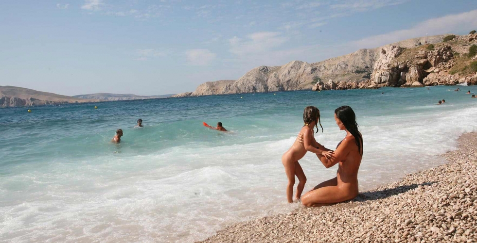 Family nudist beaches