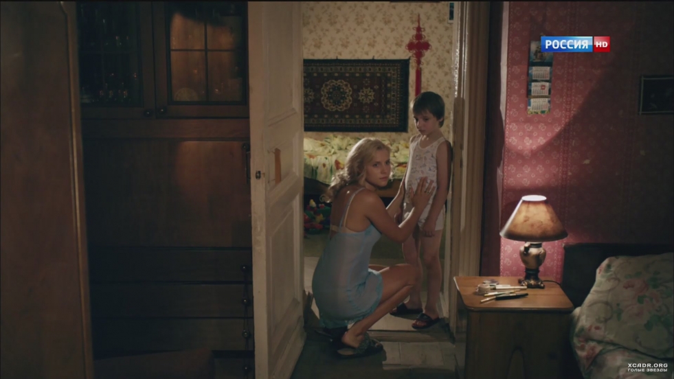 Completely naked in the steppe