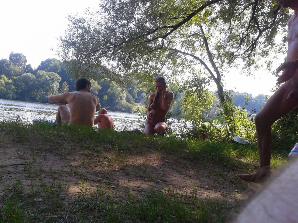 Group sex in nature home