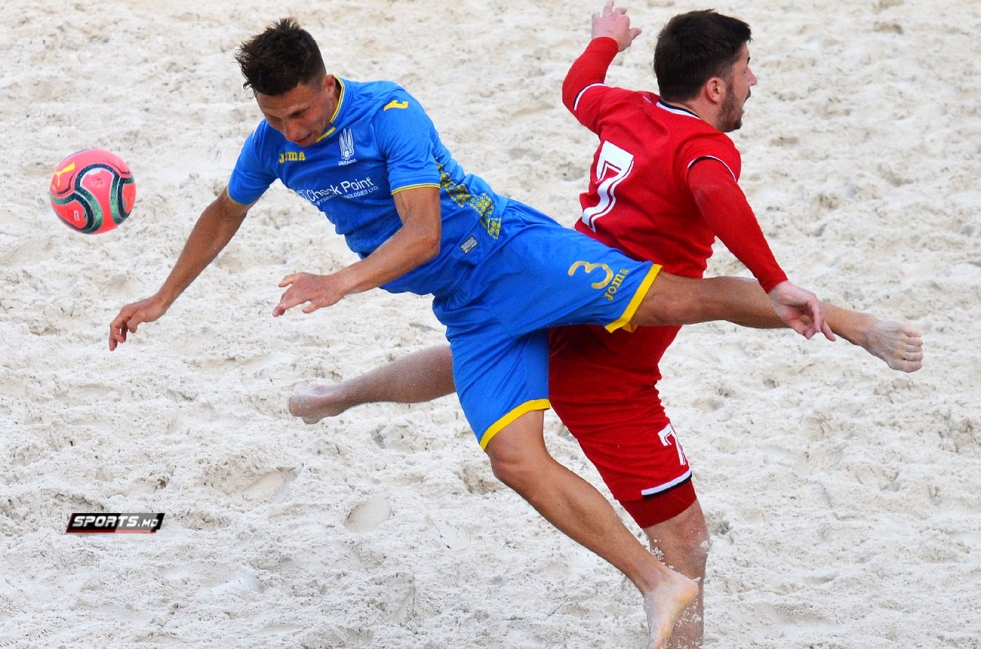 Volleyball player topless