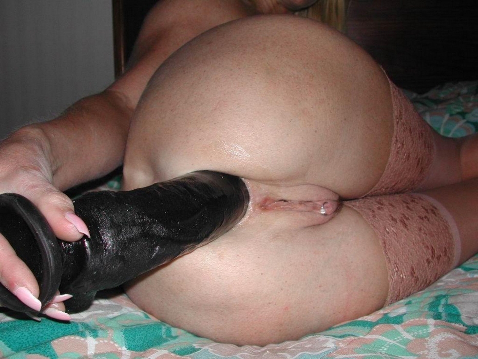 Huge objects in the ass fat rubber