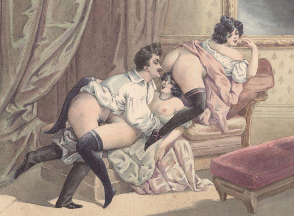 Pornographic painting of the 19th century