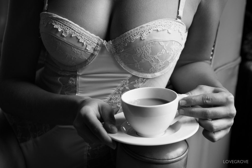 Erotic cup of coffee