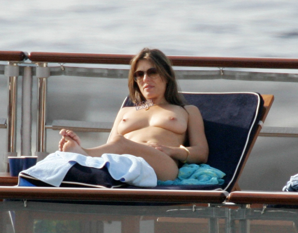 Elizabeth Hurley Naked Breast