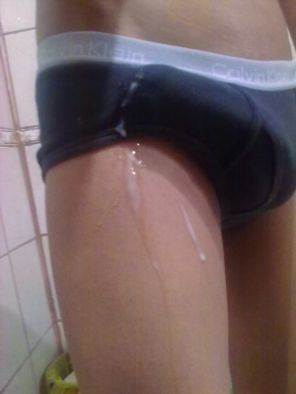 Male penis in shorts