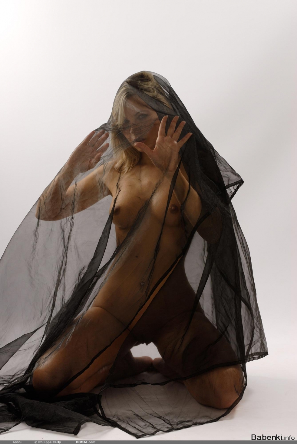 Woman under a voy of naked