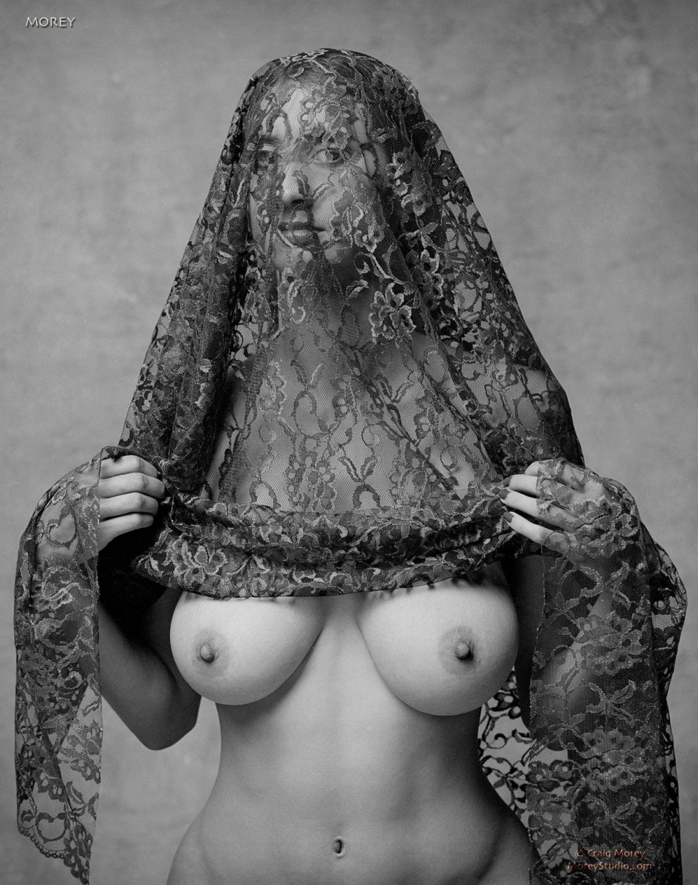 Naked women in handkerchiefs