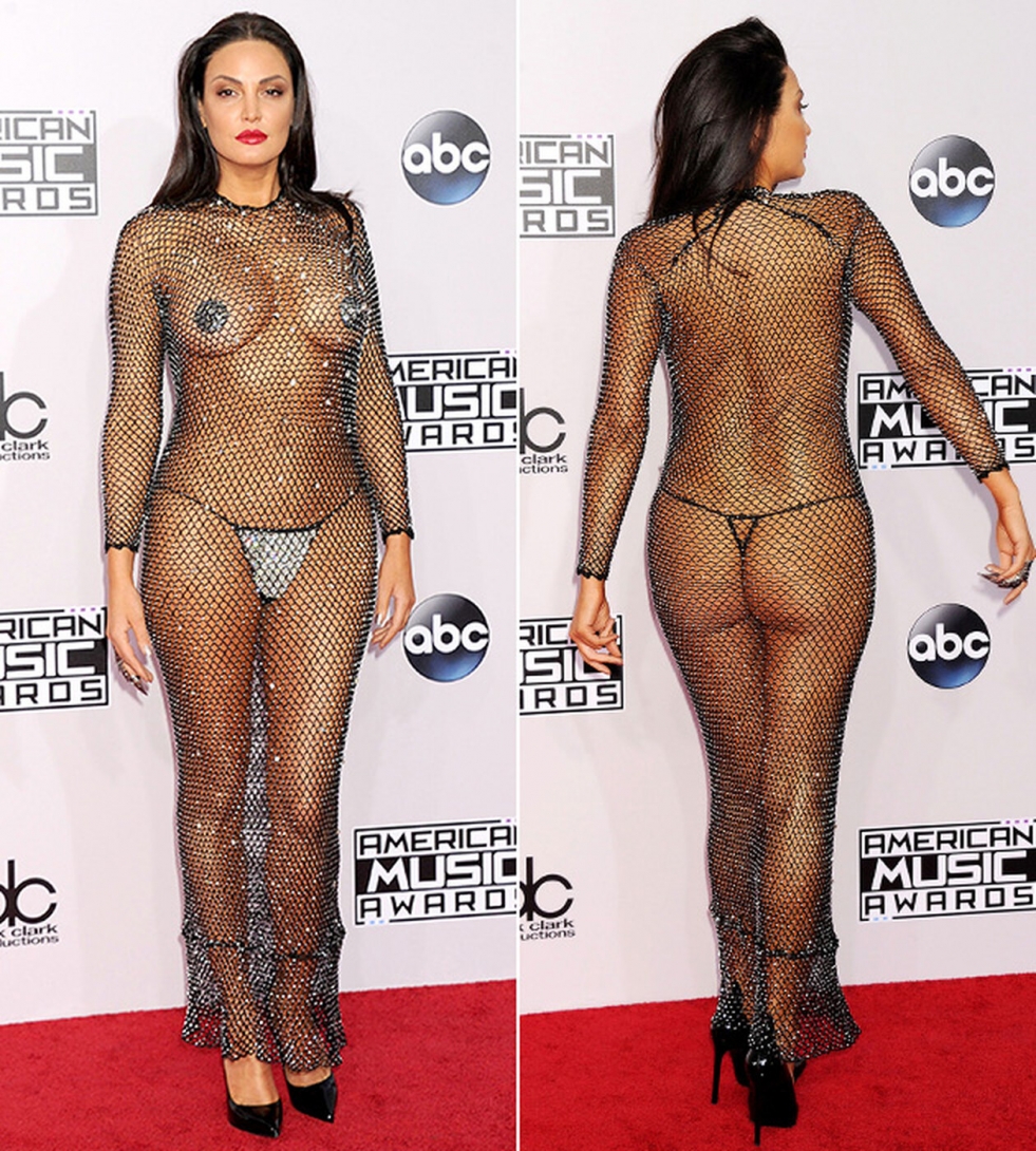 Nude dress celebrity