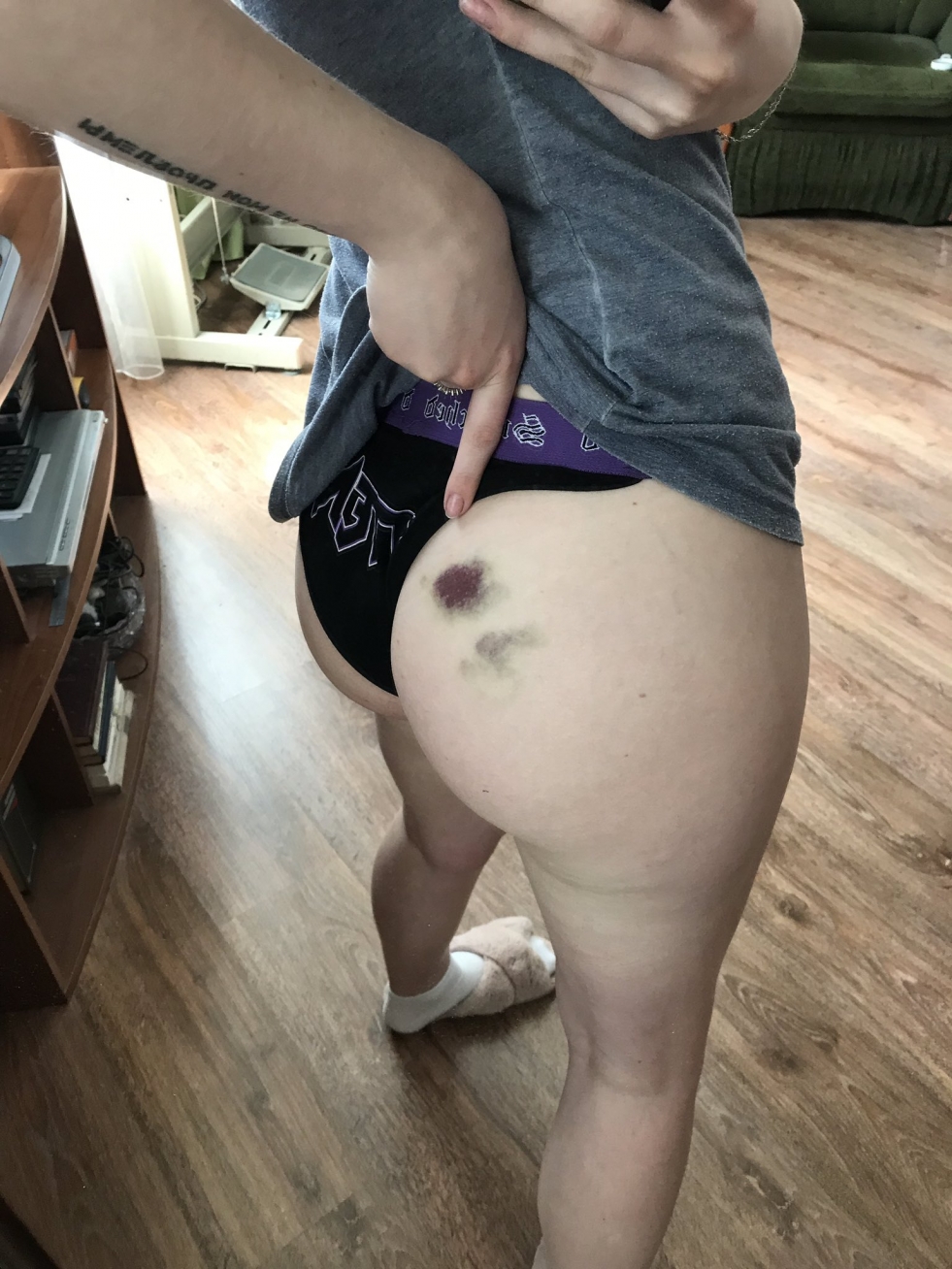 Elegant ass after spanking