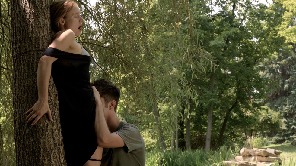 Beautiful cunnilingus in nature