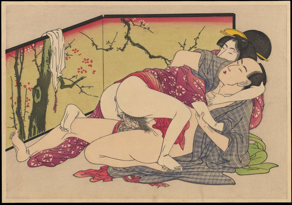 Japanese erotic engraving